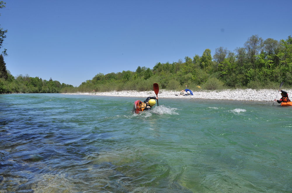 Melissa beim Kehrwasserraus...